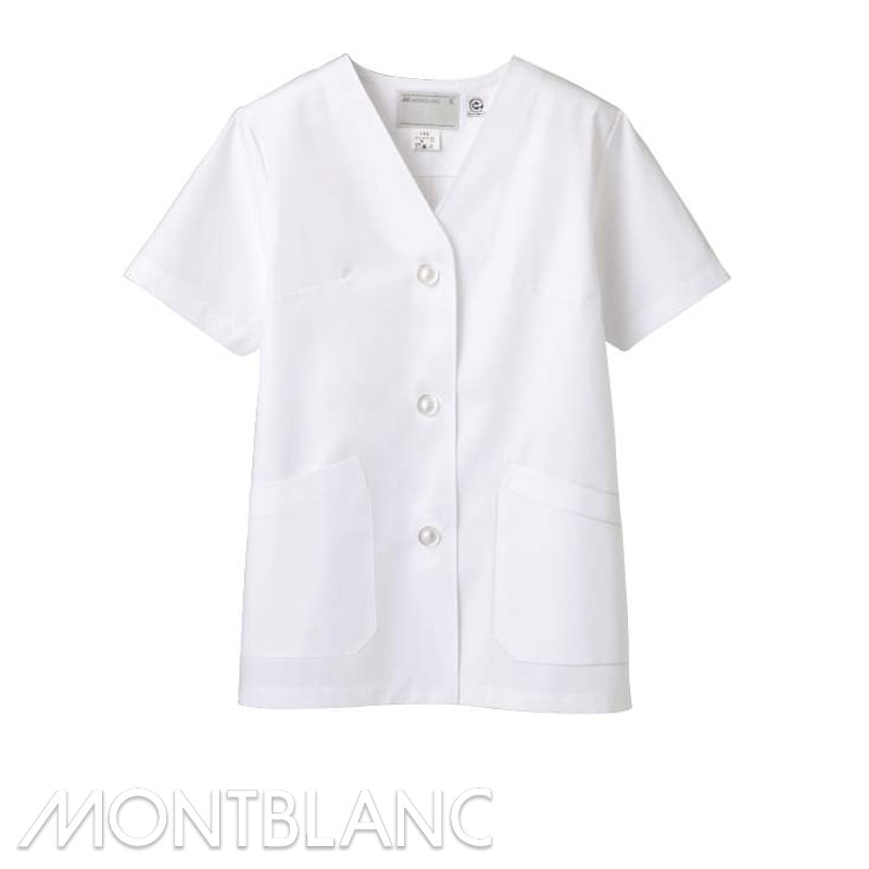 調理衣 半袖 [女性用] 1-412 MONTBLANC モンブラン | 調理白衣,女性用
