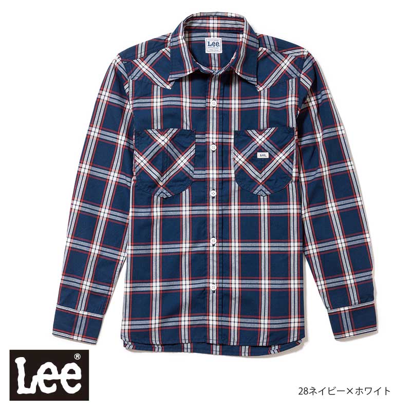 Lee ウェスタンチェック長袖シャツ [男性用] LCS46006 【日時指定不可