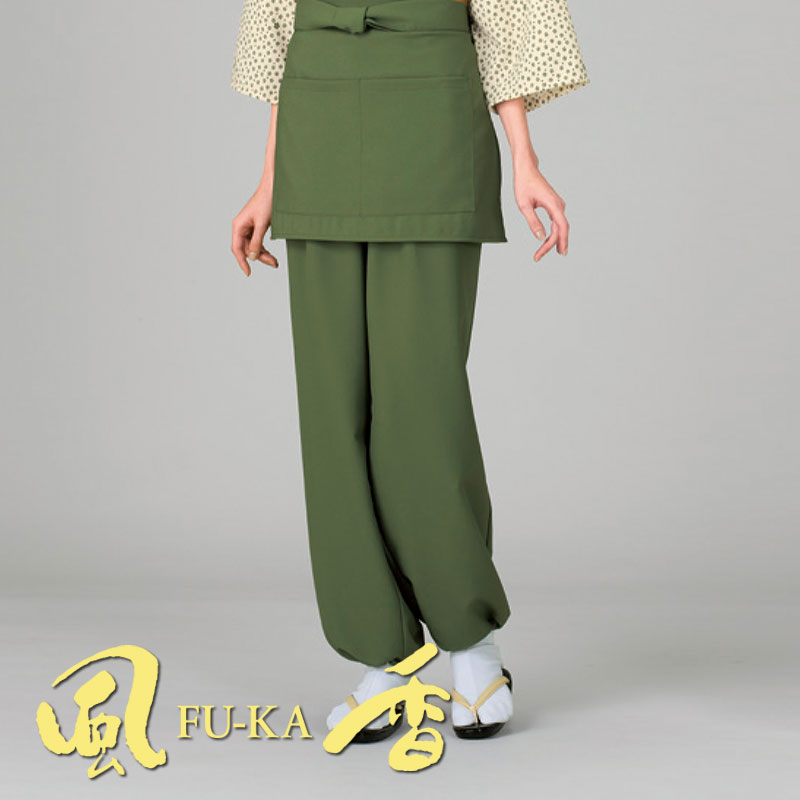 和風パンツ(抹茶) [女性用] SP-5514 | 風香(FU-KA),和風パンツ