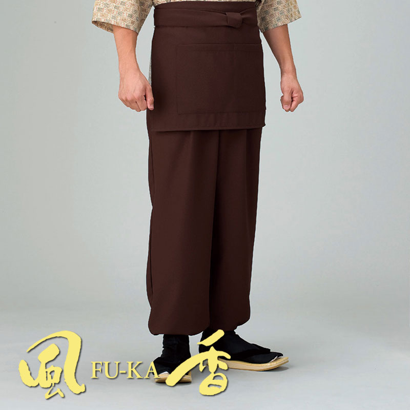 和風パンツ(焦茶) [男女兼用] SP-5516 | 風香(FU-KA),和風パンツ