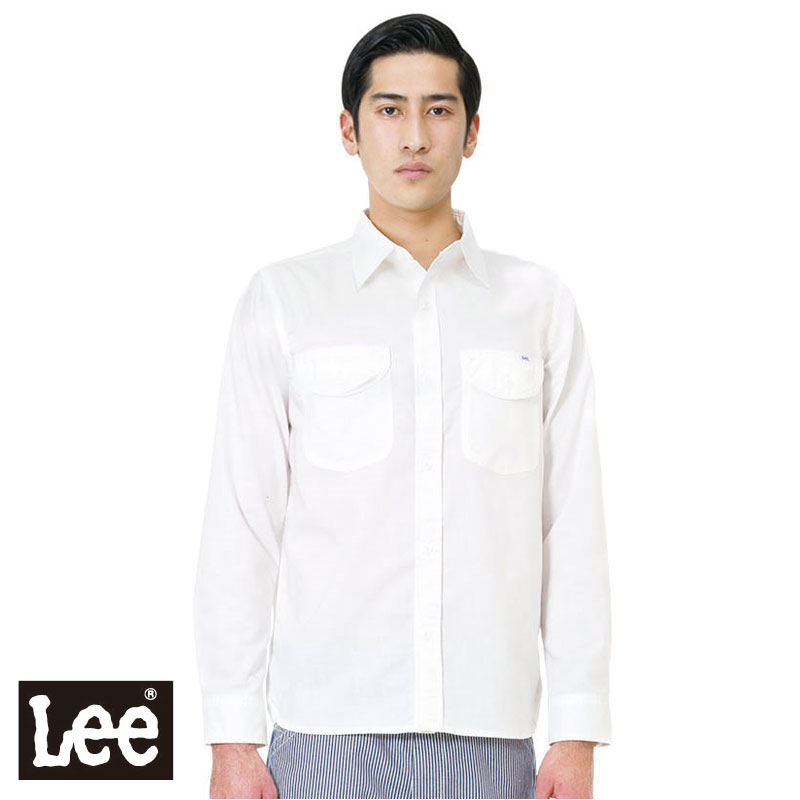 Lee シャンブレー長袖シャツ [男性用] LCS46003 【日時指定不可
