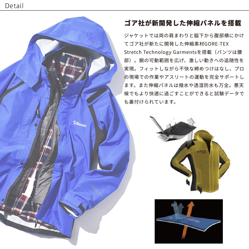 ¨ȯBloom㥱å ޥ (T-BLOOM-JK_MAG) Bloom ֥롼 GORE-TEX