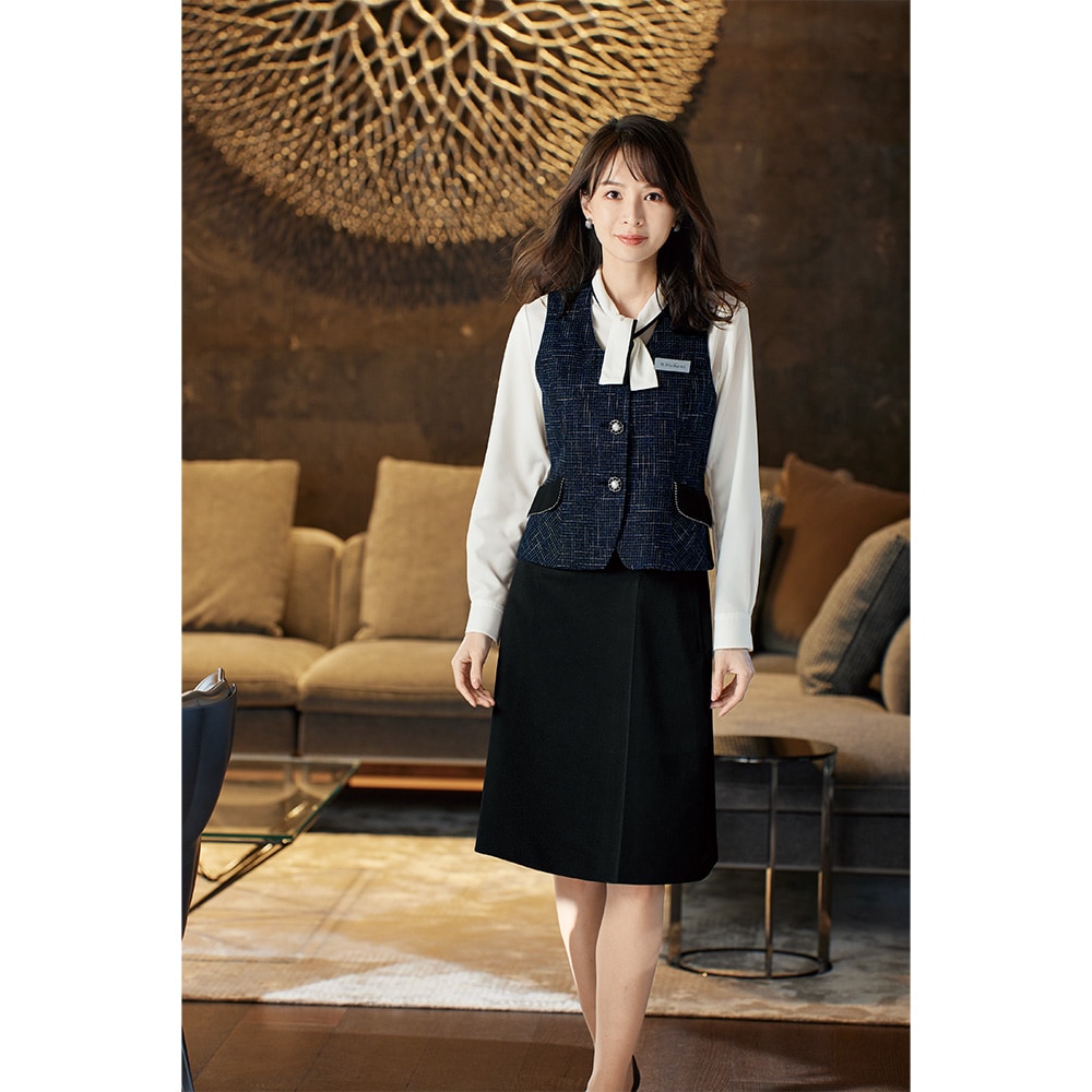 en joie アンジョアベストスカート 制服 事務服 上品 7/9 エレガント en joie アンジョアベストスカート 制服 事務服 上品 7/9