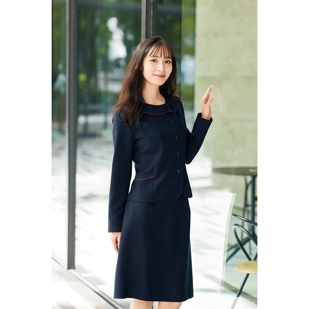 新品 タグ付き 事務服 制服 en joie ジャッケト スカート セット 9号 新品 タグ付き 事務服 制服 en joie ジャッケト スカート セット 9号