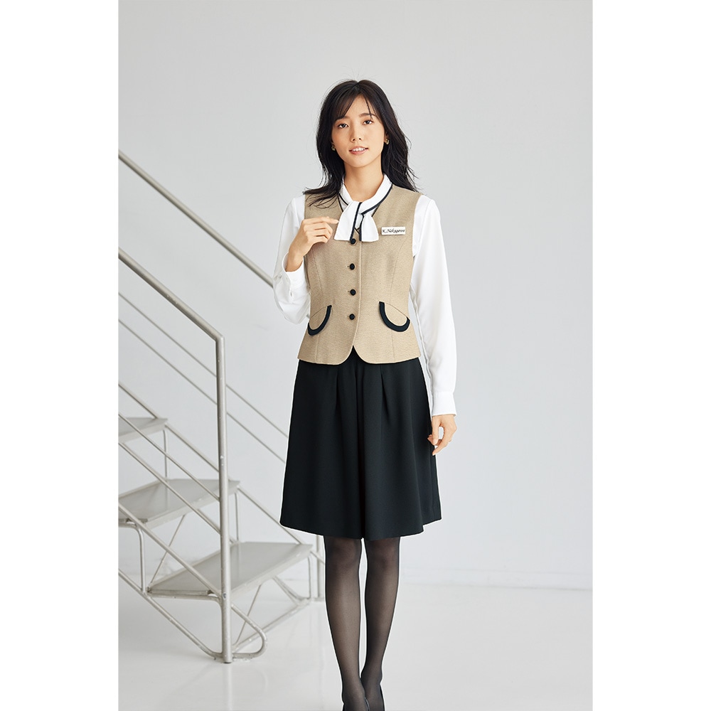 アンジョア en joie 長袖ブラウス 01232 レディース ユニフォーム オフィス 制服 事務服 受付 コンパニオン ショールーム ...