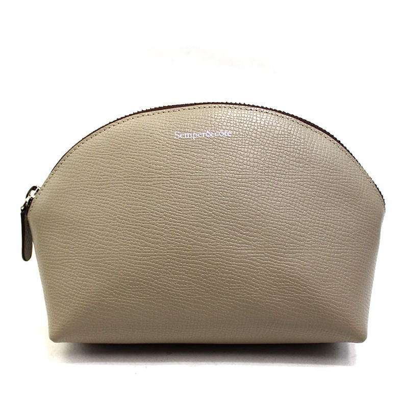 ポーチ 化粧ポーチ 返品不可商品  コスメティックポーチ 大きめ レザー メンズ レディース 男女兼用 ブランド センペルアンドコッテ Semper&cote 本革 日本製 isscs メール便可1 返品不可商品】日本の職人による上質な一品