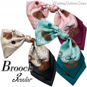 事務服 スカーフ リボンブローチ NF185 アルファピア