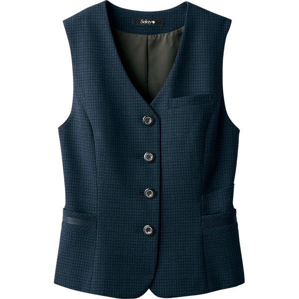 【新品タグ付き】セロリー 事務服 11号 ベスト スカート エコエアフォート 事務服,ベスト事務服【抗菌防臭】ベスト S-04461 エアフォート