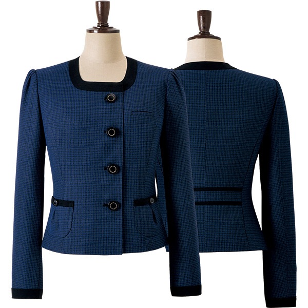 【新品タグ付き】アンジョア 事務服 17号 ジャケット プリーツスカート セット 新品タグ付き】アンジョア 事務服 17号 ジャケット プリーツスカート