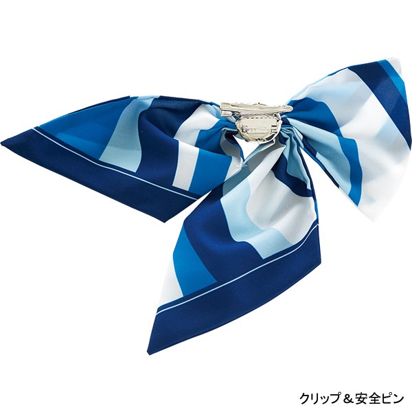 APROSIO & CO ダークブルー スカーフ＆リボンブローチ 事務服 制服 BONOFFICE ボンオフィス スカーフブローチ BCA9119