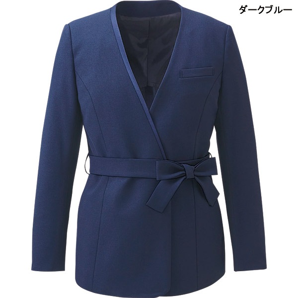 事務服,ジャケットエンジョイ ラップジャケット NAJ050 クロス