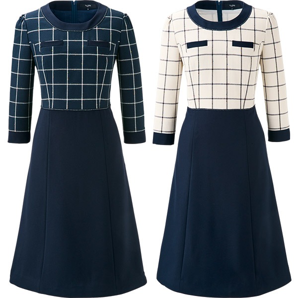 事務服,ワンピース受付 事務服 ワンピース 62010 マトラッセ