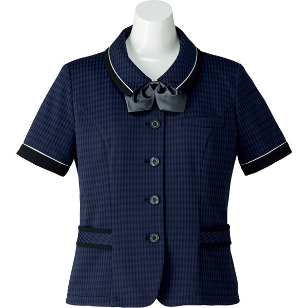 事務服,オーバーブラウス事務服 半袖 オーバーブラウス AJ0835