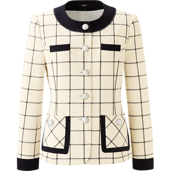 【新品タグ付き】アンジョア 事務服 13号 ジャケット スカート マトラッセ ワーキングユニフォームストア全商品受付事務服 七分袖