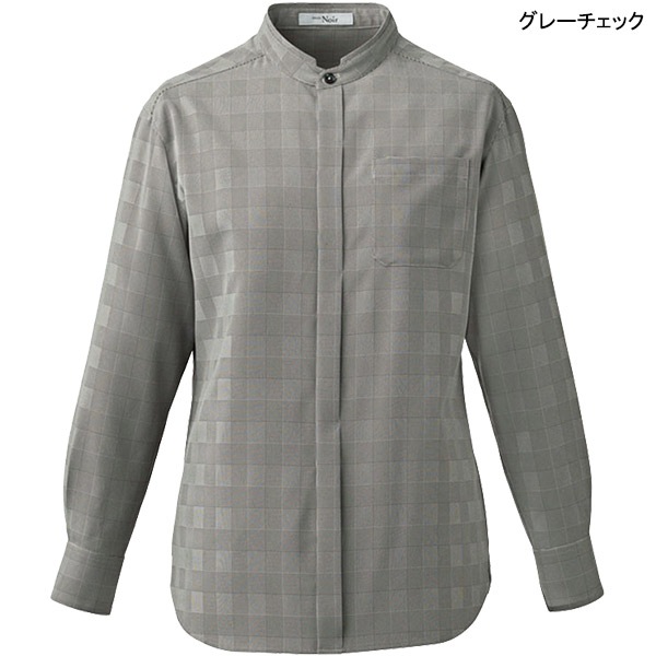 ホテル＆ブライダル,トップスサービス制服 男女兼用長袖スタンドカラー