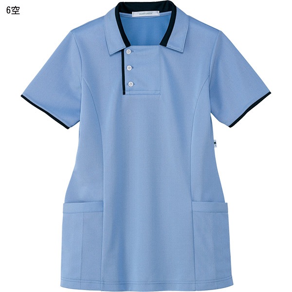 カタログ別,ハートグリーン,エアスルーポロ介護ケアユニフォーム 男女