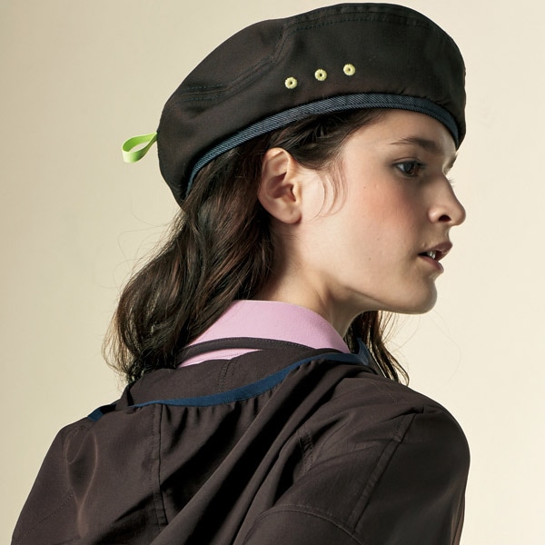 飲食店,帽子サービス 清掃 ベレー帽 CAZ-136 キャンバスグログラン