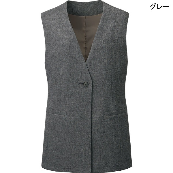 事務服,ベスト,ロング丈アルファピア事務服 ベスト AR2019 シャーク