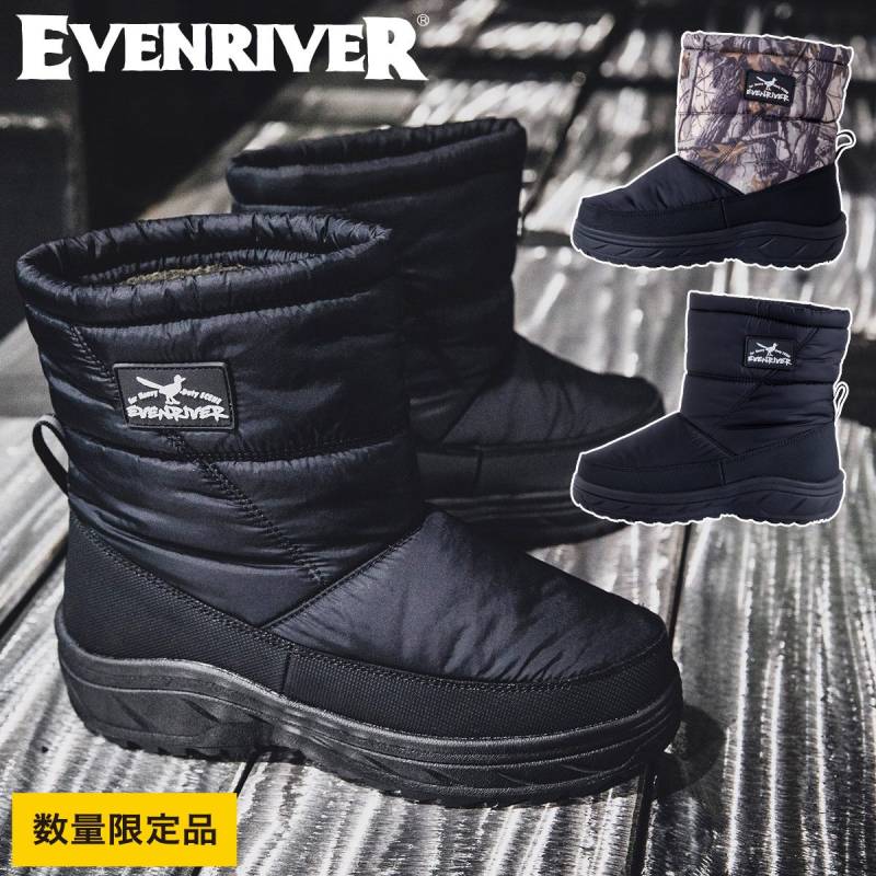 2024年秋冬新作 EVEV RIVER イーブンリバー ERB01 ウィンターワークブーツ 防寒 保温 軽量 冬用長靴 作業靴 疲れにくい メンズ カジュアル ワークユニフォーム