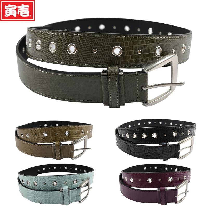 寅壱 2025年秋冬新商品 寅壱柄ベルト 0744-934 合成皮革 TORA刺繍入り フリーサイズ シンプルな1ピン仕様 カジュアル 普段使い おしゃれ かっこいい 作業着 作業服 TORA