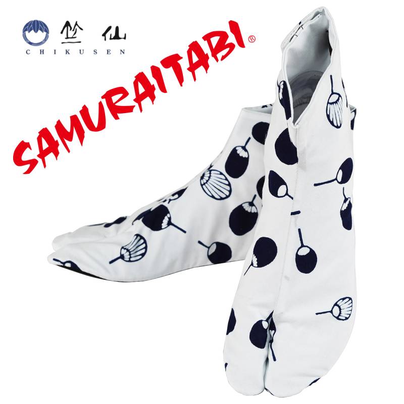 SAMURAITABI 足袋【竺仙～うちわ～】柄足袋 女性、男性、子供用、メンズ、レディース