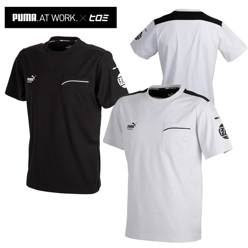 PUMA.AT.WORK×ヒロミ コラボ F//H プーマ 半袖Tシャツ PW-3053G 作業着 作業服 PUMA WORKWER ワーク UVカット 職人