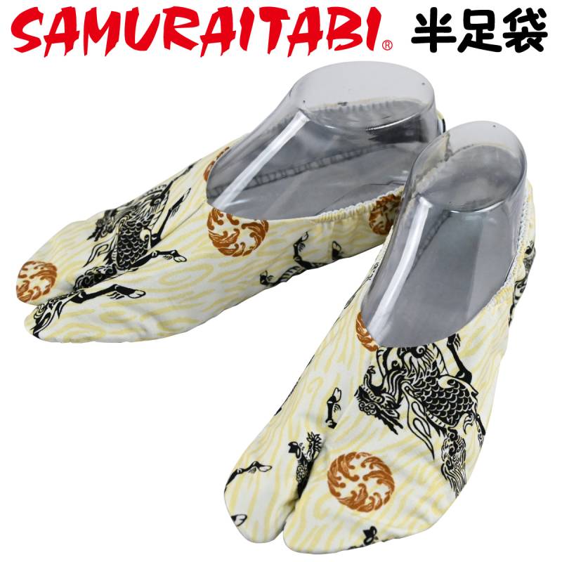 SAMURAITABI 半足袋 麒麟 ソックス 縁起物 女性 男性 メンズ レディース 武蔵野ユニフォーム サムライ足袋 091-hantabi-kirin