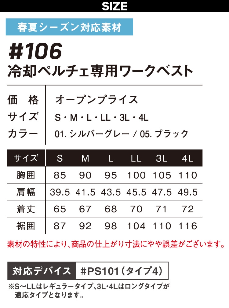 アイズフロンティア 冷却ペルチェ専用ワークベスト ペルチェデバイス