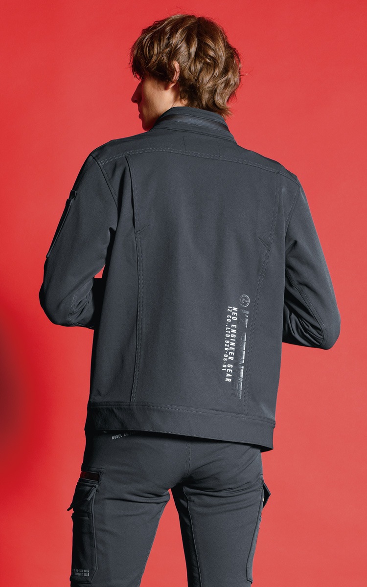 BRIEFING 2024モデル 薄手 撥水 ストレッチ ジャケットXL(LL) XS～LL】4ボタンVカラーダブルジャケット【ウォッシャブル