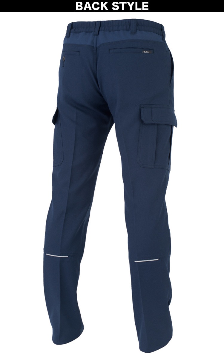 コーコス エコ・裏綿ストレッチカーゴパンツ MB25105 CO-COS 帯電防止 ストレッチ エコ素材 ポリエステル 反射素材 バックシャーリング ワーク ユニフォーム 作業服 作業着 