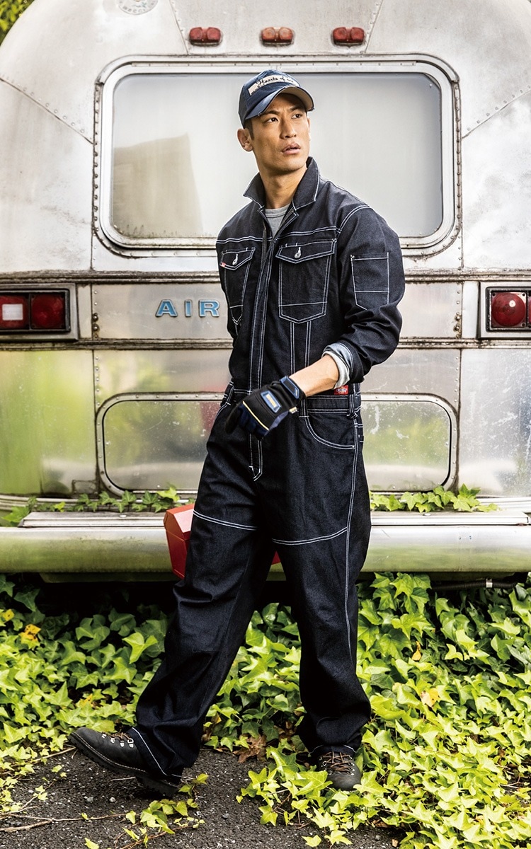 コーコス ディッキーズ ストレッチデ二ム ツナギ D-706 Dickies 反射