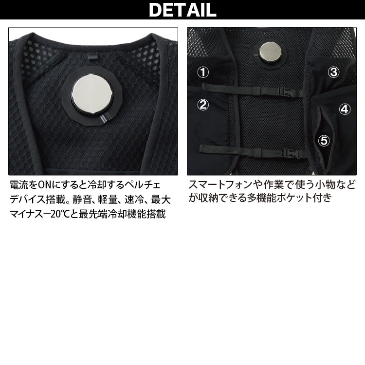 フローズンベスト EF92452(ペルチェデバイス3個搭載) 単品