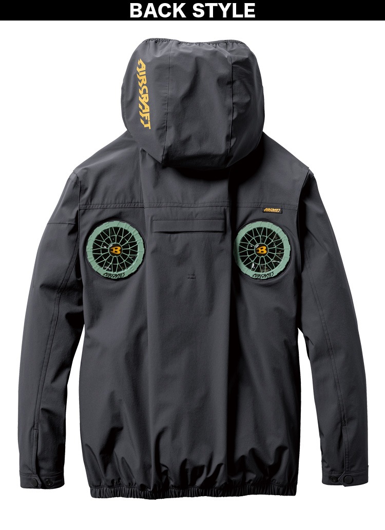 ユニフォームネクスト×バートルコラボ限定商品/エアークラフト ハイバック半袖XL 春夏用]【当店限定】バートル UN002 エアークラフト ハイバック