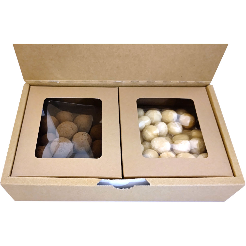 【冬季限定】ミルクチョコマカデミア(110g入り)とマカデミアナッツ(110g入り)ギフト