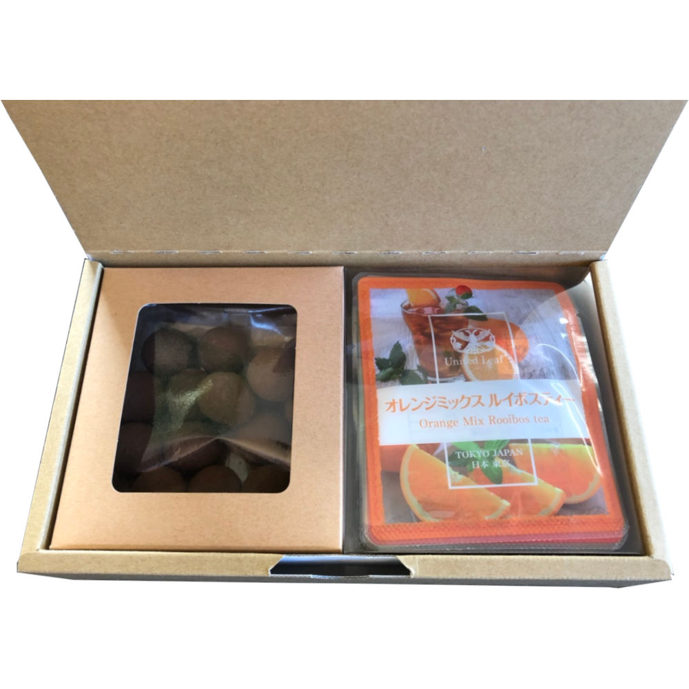 【冬季限定】ミルクチョコマカデミア（110g入り）とルイボスティーギフト