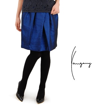 【OUTLET】yangany ヤンガニー レディース グリッタータックデザインスカート［Ｆ-5352］ 【FW】【返品交換不可】