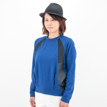 【OUTLET】MARECHAL TERRE マルシャル テル レディース 羊革切替プルオーバー［ZMT134PO82］ 【FW】【返品交換不可】