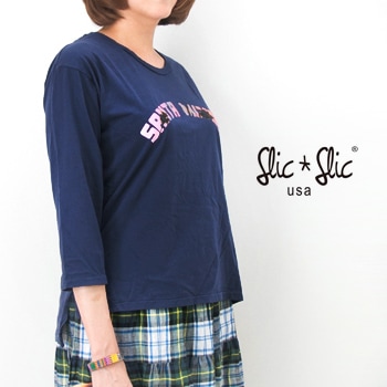 【OUTLET】Slic Slic スリックスリック レディース Santa Monica ショート丈カットソー［GF13-20］【返品交換不可】(F-18)