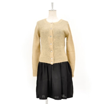 【OUTLET】Harriss ハリス レディース モヘヤカーデ＆ワンピースセット［FO132-20451］【FW】【返品交換不可】