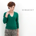 ��OUTLET��CONQUEST ���󥯥����� ��ǥ����� V�ͥå��˥åȥץ륪���С���TCQ361081SSN�� ��FW�ۡ����ʸ��Բġ�