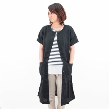 【OUTLET】miusa ミューザ レディース ブラックリネンワンピース［NMSU1021LP］【SS】【返品交換不可】