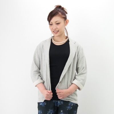 【OUTLET】SOIL ソイル レディース スウェット テーラードジャケット［GNSL1442］【SS】【返品交換不可】