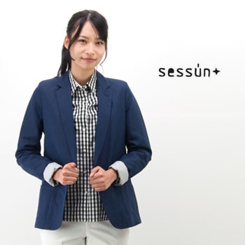 【OUTLET】SESSUN セッスン レディース リネンコットン テーラードジャケット［55431-09006］【SS】【返品交換不可】
