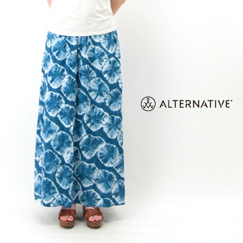 【OUTLET】alternative apparel オルタナティブアパレル レディース Haiku Taki Wash Maxi Skirt［13009T6］【SS】【返品交換不可】