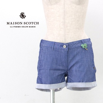 【OUTLET】MAISON SCOTCH メゾンスコッチ レディース カラーショートパンツ［SL81837-41］【SS】【返品交換不可】