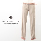 【OUTLET】MAISON SCOTCH メゾンスコッチ レディース ベルト付きカラーチノパンツ［SL80818-41］ 【FW】【返品交換不可】