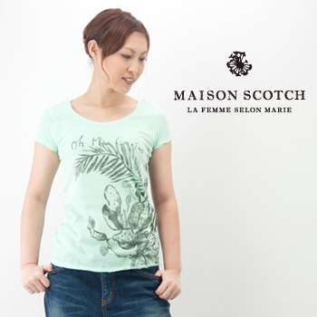【OUTLET】MAISON SCOTCH メゾンスコッチ レディース フレンチスリーブTシャツ［SL51785-41］【SS】【返品交換不可】