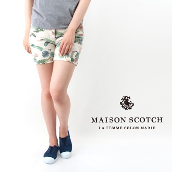 【OUTLET】MAISON SCOTCH メゾンスコッチ レディース 柄ショートパンツ［SL81859-41］【SS】【返品交換不可】