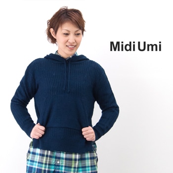 【OUTLET】Midi Umi ミディウミ レディース ニットプルオーバーパーカー [4-721111] 【FW】【返品交換不可】