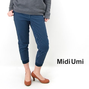 【SALE 70%OFF】Midi Umi ミディウミ レディース ストテーパードストライプパンツ[1-765311］【SS】【返品交換不可】